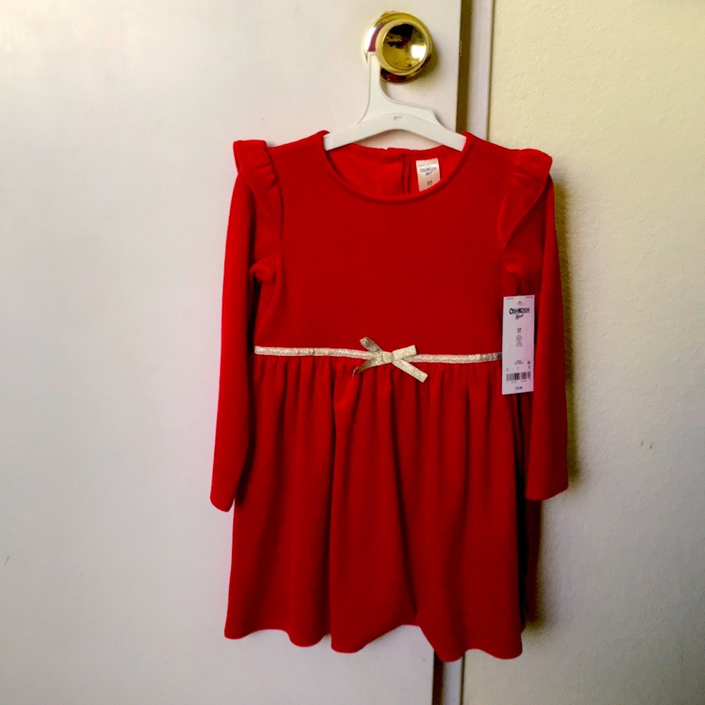 Brand new Oshkosh red toddler dress.